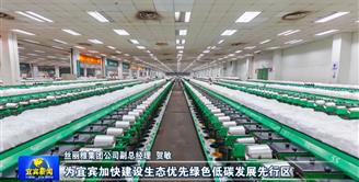 《宜宾新闻》专题报道——轻工纺织上“新 ” 筑牢“4+4+4”现代化产业体系基底，对丝丽雅集团公司绿色低碳新材料年产5万吨莱赛尔项目投产做深度报道